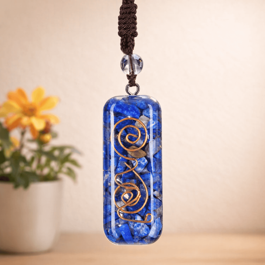 Lapis Lazuli Orgone Pendants Rectangle