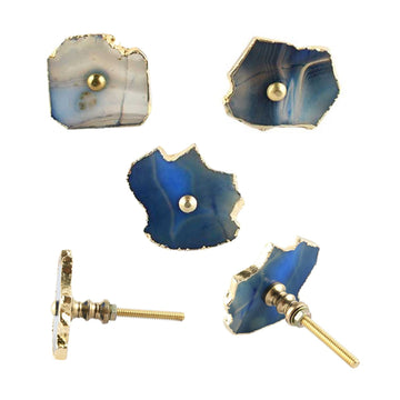 Blue Agate Door Knobs