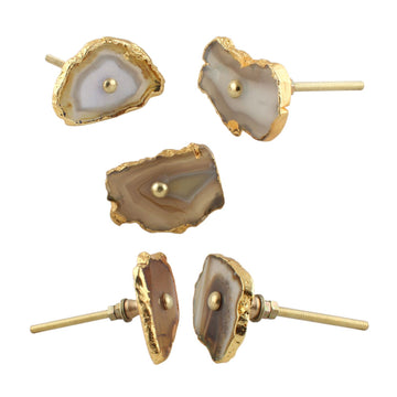 Brown Agate Door Knobs
