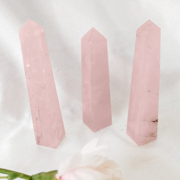 Rose Quartz Crystal Wand