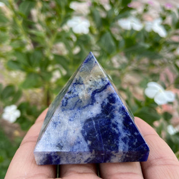 Sodalite Crystal Pyramid