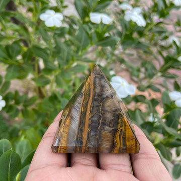 Tiger Eye Crystal Pyramid