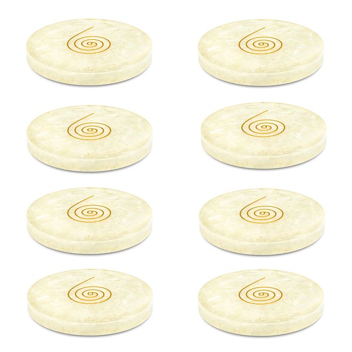 orgone-coaster-set-selenite-set-of-8