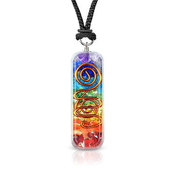 7 Chakra Orgone Pendants Rectangle