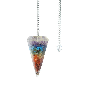 7 Chakra Orgone Pendulum