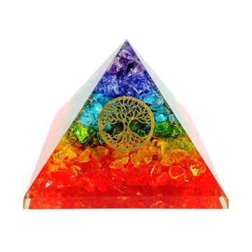7 Chakra Orgone Pyramid Tree Of Life