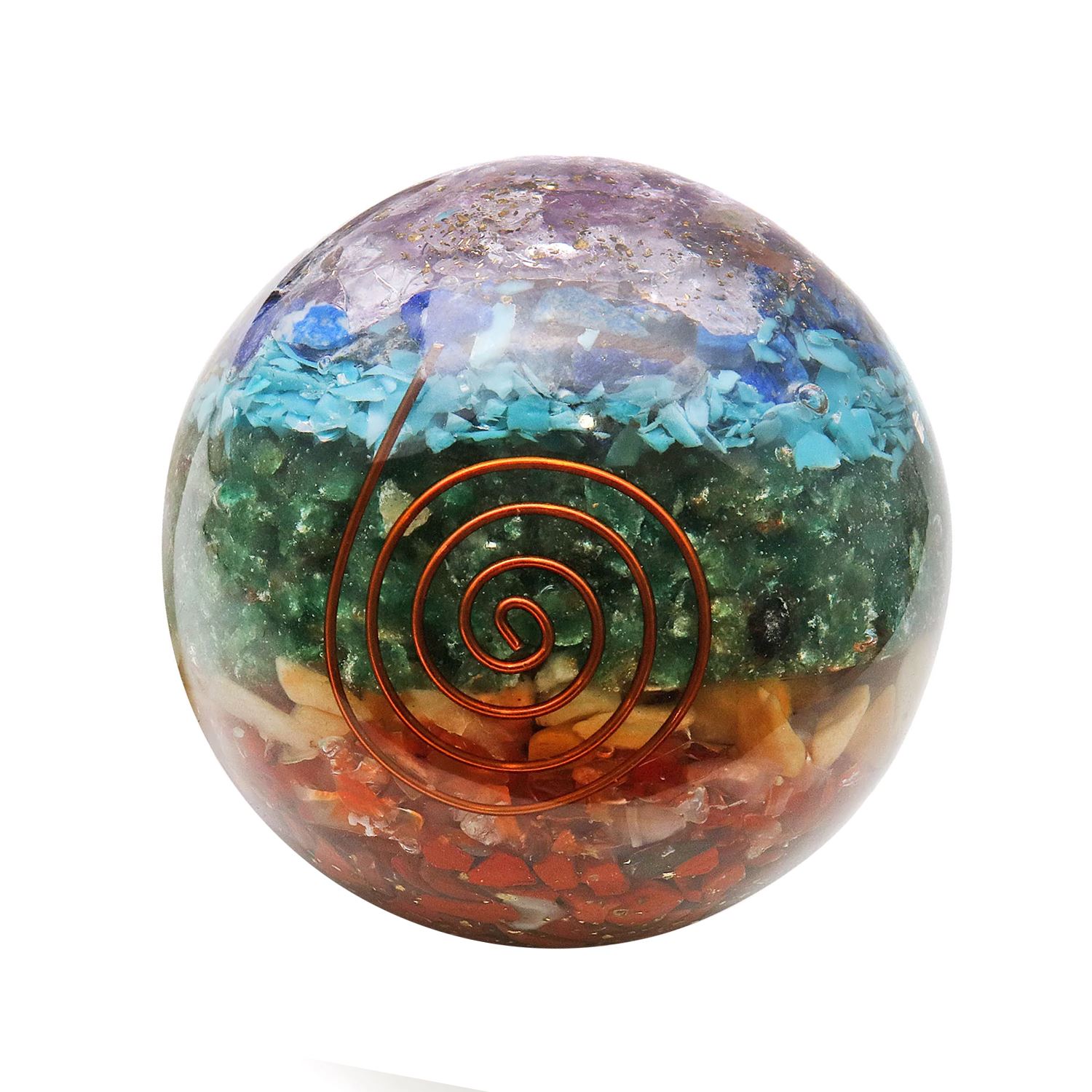 Seven Chakra Orgonite Tumbled Stones – www.