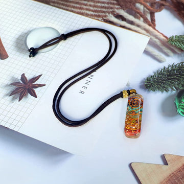 7 Chakra Orgone Pendants Rectangle