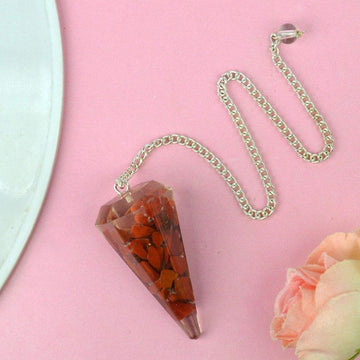 Red Jasper Orgone Pendulum