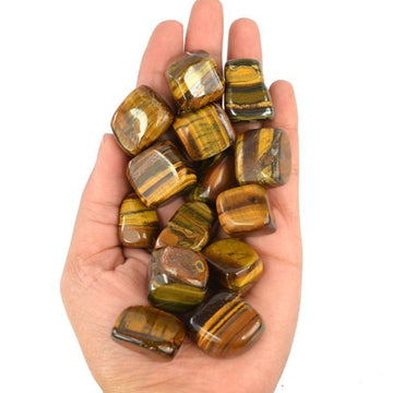 Tiger Eye Tumbled Pebble Stones